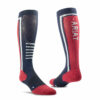 AriatTEK Slimline Performance Socks Team Red / Navy