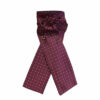 Equetech Pin Spot Riding Stock Maroon / White Self Tying